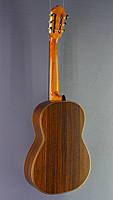 Agron Llanaj, Albert & M&uuml;ller Meistergitarre nach Antonius M&uuml;ller gebaut mit Doubletop Zeder, Palisander, 2012, Mensur 64 cm, R&uuml;ckseite