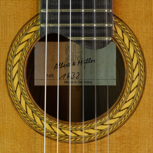 Rosette von Konzertgitarre Albert & M&uuml;ller, Modell CL4