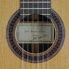 rosette and label of Jos&eacute; Gonz&aacute;lez Lopez classical guitar cedar, rosewood, year 2012