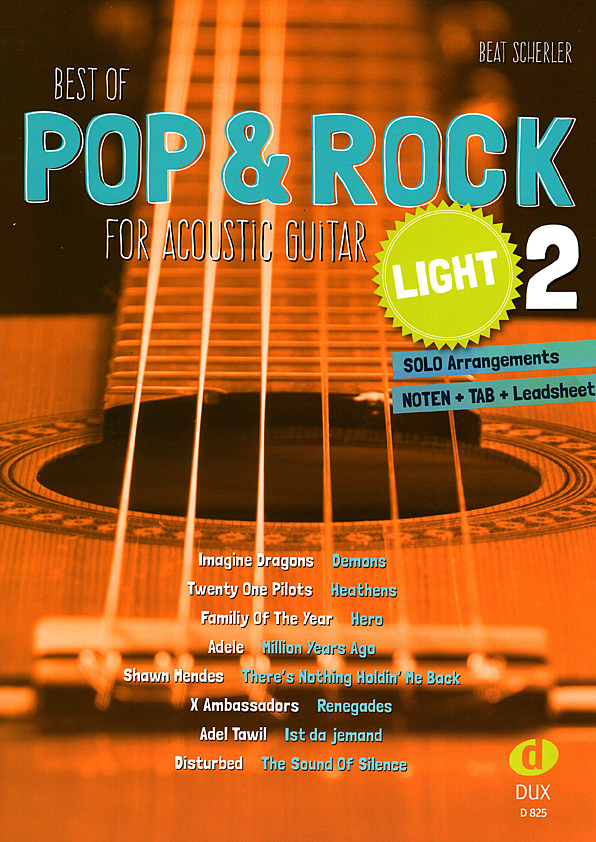 Beat Scherler, Best of Pop & Rock light Band 2, Noten f&uuml;r Gitarre