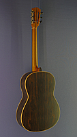H&ouml;fner Classic Steel String Series HA-CS28, satin finished acoustic guitar in classic form with solid cedar top and laurel on back and sides, with pickup, made in Germany, back view