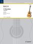 Preview: Bach, Johann Sebastian: 3 Sonatas from the Sonatas for solo Violin BWV1001/1003/1005 für Gitarre, Bearbeiter Manuel Barrueco, Noten