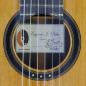 Preview: Eugenio Riba Konzertgitarre Zeder Mangoy, kurze Mensur 64 cm, Baujahr 2023, Meistergitarre, Rosette, Schild