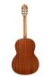 Preview: Lacuerda 65 ergo with armrest, matt finished classical guitar with solid spruce top, back view