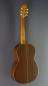 Preview: Ricardo Moreno 2a 64 cedar, 64 cm short scale - Spanish classical guitar with solid cedar top, back view
