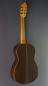 Preview: Ricardo Moreno Tarrega 63 F, all-solid Spanish guitar with a 63 cm short scale, spruce, rosewood, back view