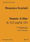 Preview: Scarlatti, Domenico: Sonata A-Dur, K.322 und K.323 für 2 Gitarren