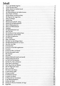 Preview: 100 Kinderlieder für Gitarre - Weihnachten, Songbook, Liederbuch Inhalt