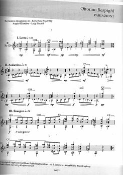 Preview: 20th Century Italian Composers, Italienische Musik des 20. Jahrhunderts für Gitarre solo, Noten Beispiel