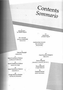 Preview: 20th Century Italian Composers, Italienische Musik des 20. Jahrhunderts für Gitarre solo, Noten Inhalt