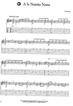 Preview: 30 Easy Spanish Guitar Solos, Noten und Tabulatur Beispiel
