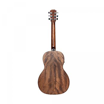 Preview: Akustikgitarre mit Tonabnehmer J.N. Dovern, Westerngitarre in Parlour-Form, mit massiver Mahagonidecke, 45mm Griffbrett
