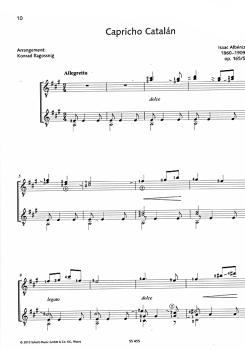 Preview: Albéniz, Isaac: Collection, 10 Stücke für 2 Gitarren, Gitarrenduo Noten Beispiel