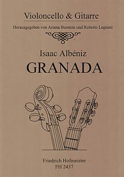 Albeniz, Isaac: Granada aus Suite Espanola op. 47 für Cello und Gitarre, Noten