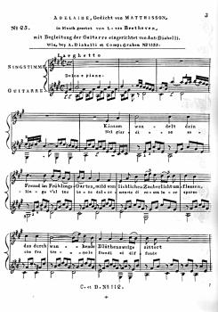 Preview: Anthology - Lieder des 19.Jahrhunderts mit Gitarrenbegleitung jener Zeit, Noten für Gesang und Gitarre, Faksimile Beispiel