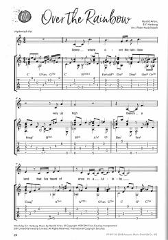Preview: Autschbach, Peter: Meine Lieblingsstücke, 15 Fingerstyle Stücke für Gitarre solo, Noten und Tabulatur Beispiel