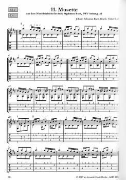 Preview: Bach, Johann Sebastian: 40 Masterworks für Gitarre in Noten und Tabulatur Beispiel