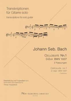 Bach, Johann Sebastian: Cellosuite 1, BWV 1007 für Gitarre solo, Noten