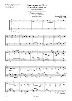 Preview: Bach, Johann Sebastian: Contrapunctus Nr.1 aus