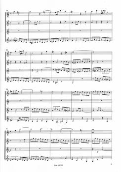 Preview: Bach, Johann Sebastian: Contrapunctus Nr. 9 aus die Kunst der Fuge, Gitarrenquartett oder Gitarrenorchester, Noten Beispiel