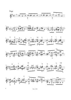 Preview: Bach, Johann Sebastian: Fantasie & chromatische Fuge BWV 919/ 906, Noten für Gitarre solo Beispiel