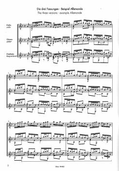 Preview: Bach, Johann Sebastian: Französische Suite Nr. 2, BWV 813, d-moll für Gitarre solo, Noten Beispiel