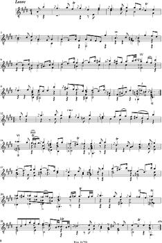 Preview: Bach, Johann Sebastian: Suite E-Dur, BWV1006a, Bearbeiter Tilman Hoppstock, Noten für Gitarre solo Beispiel