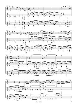 Preview: Bach, Johann Sebastian: Sonate a-moll, BWV 1020 für Violine/ Flöte und Gitarre, Noten Beispiel
