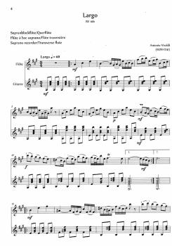 Preview: Barocke Adagios für Flöte und Gitarre, Noten Beispiel