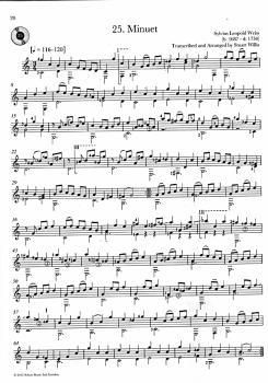 Preview: Baroque Guitar Anthology Vol. 2, Barock Sammlung für Gitarre solo, Noten Beispiel