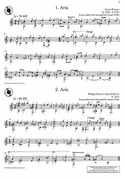Preview: Baroque Guitar Anthology Vol. 2, Barock Sammlung für Gitarre solo, Noten Beispiel