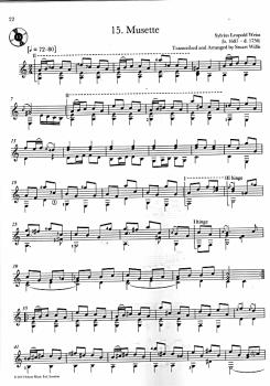 Preview: Baroque Guitar Anthology Vol. 3, Barock Sammlung für Gitarre solo, Noten Beispiel