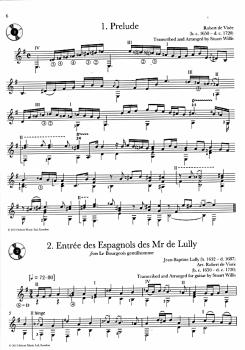 Preview: Baroque Guitar Anthology Vol. 3, Barock Sammlung für Gitarre solo, Noten Beispiel
