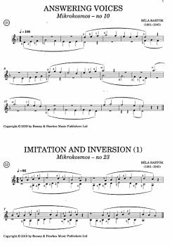 Preview: Bartok for Guitar, Noten für Gitarre solo und Duo, Noten Beispiel