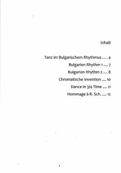 Preview: Bartok für Gitarre solo, Noten - aus Mikrokosmos Inhalt