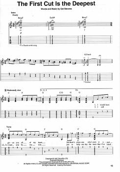 Preview: First Fingerstyle Songs - Beginning Solo Guitar - Pop/ Rock Classics for Guitar solo, sheet music sample