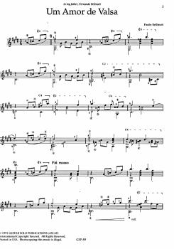 Preview: Bellinati, Paulo: Um Amor de Valsa für Gitarre solo, Noten Beispiel