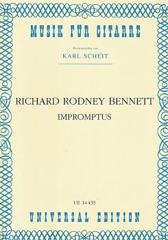 Bennett, Richard Rodney: Impromptus, Gitarre solo, Noten