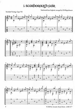 Preview: Bögershausen, Ulli: Celtic Fingerstyle Guitar, Noten und Tabulatur Beispiel