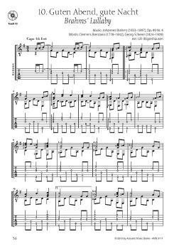 Preview: Bögershausen, Ulli: Lullabies - Schlaflieder für Fingerstyle Gitarre, Noten und Tabulatur Beispiel