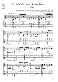 Preview: Bögershausen, Ulli: Lullabies - Schlaflieder für Fingerstyle Gitarre, Noten und Tabulatur Beispiel