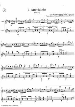 Preview: Brazilian Folk Tunes for Flute & Guitar, Brasilanische Musik für Flöte und Gitarre, Noten Beispiel