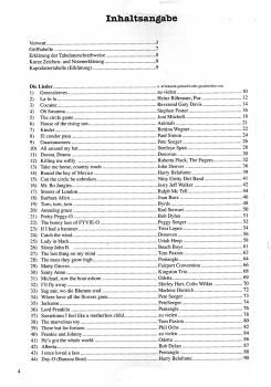 Preview: Bursch, Peter: Das Folkbuch, 100 Songs für Gitarre in Noten und Tabulatur, Songbook, Liederbuch Inhalt