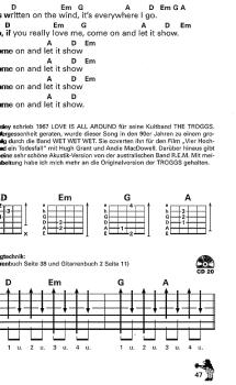 Preview: Bursch, Peter: Peter Bursch`s Songbuch für Gitarre Band 1, Beispielseite