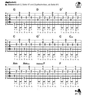 Preview: Bursch, Peter: Peter Bursch`s Songbuch für Gitarre Band 2, Beispiel