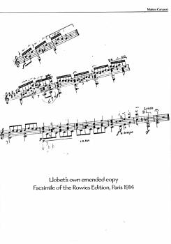 Preview: Llobet, Miguel: Guitar Works Vol. 14 - Matteo Carcassi 25 Etudes op. 60 - Etüden Faksimile für Gitarre solo, Noten Beispiel