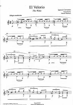 Preview: Cervantes, Igancio: Danzas Cubanas, ed. Manuel Barrueco für Gitarre  solo, Noten Beispiel