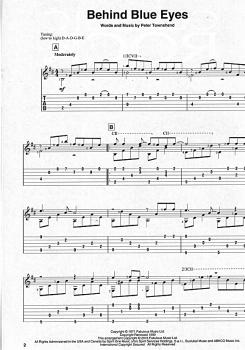 Preview: Classic Rock for Classical Guitar solo, Gitarre solo Noten und Tabulatur Beispiel