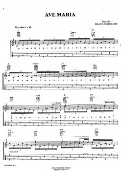 Preview: Classical Hits for Ukulele, Noten und Tabulatur Beispiel
