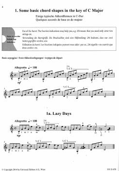 Preview: Coles, Paul: 26 Melodic Studies, leichte bis mittelschwere Etüden für Gitarre solo, Noten Beispiel